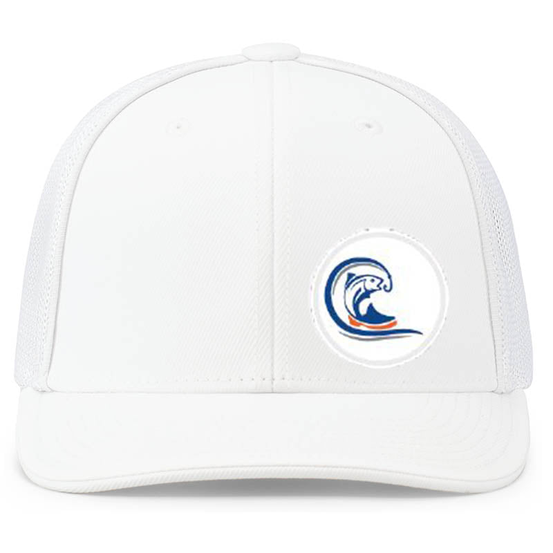 White Structured Hat with PVC Patch